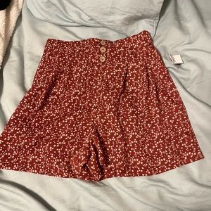 floral flowy shorts